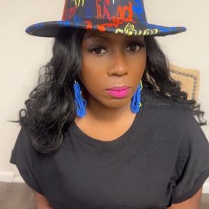 Beautiful Handmade Royal Blue Fringe Earrings